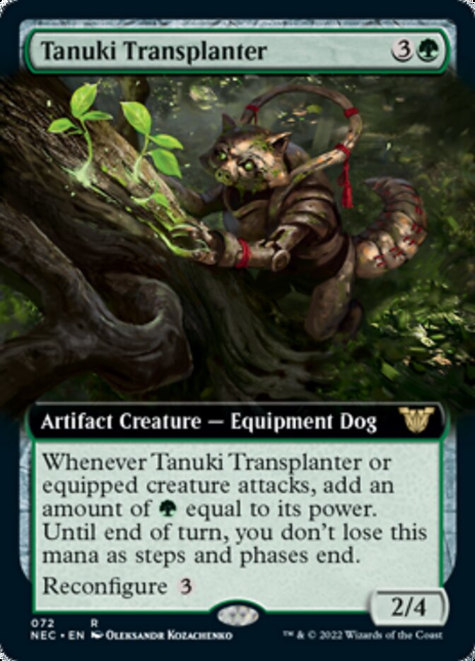 Tanuki Transplanter (Extended Art) [Kamigawa: Neon Dynasty Commander] | Game Grid - Logan