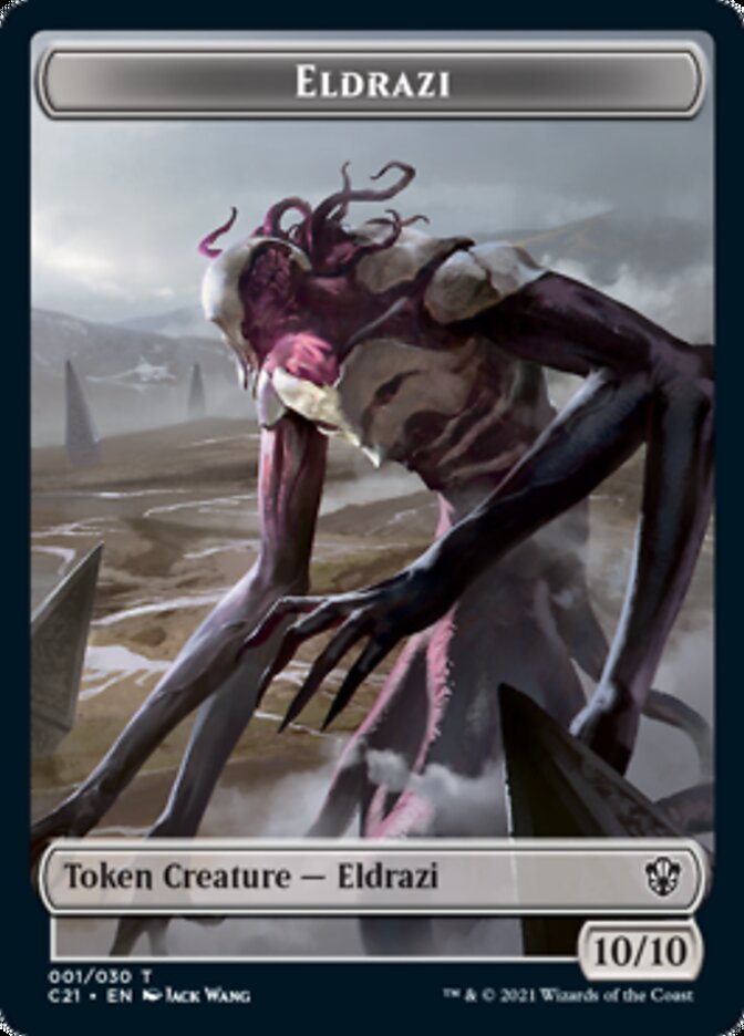 Eldrazi // Champion of Wits Double-Sided Token [Commander 2021 Tokens] | Game Grid - Logan