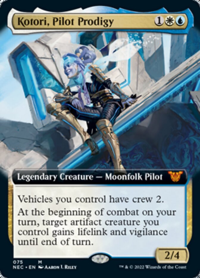 Kotori, Pilot Prodigy (Extended Art) [Kamigawa: Neon Dynasty Commander] | Game Grid - Logan
