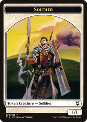 Cat // Soldier Double-Sided Token [Commander 2018 Tokens] | Game Grid - Logan