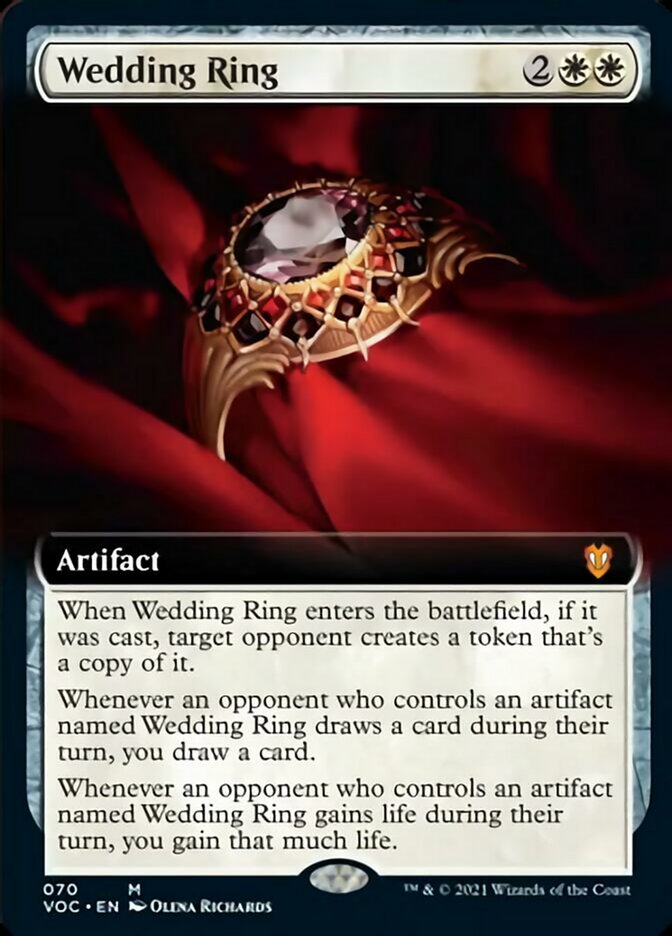 Wedding Ring (Extended Art) [Innistrad: Crimson Vow Commander] | Game Grid - Logan