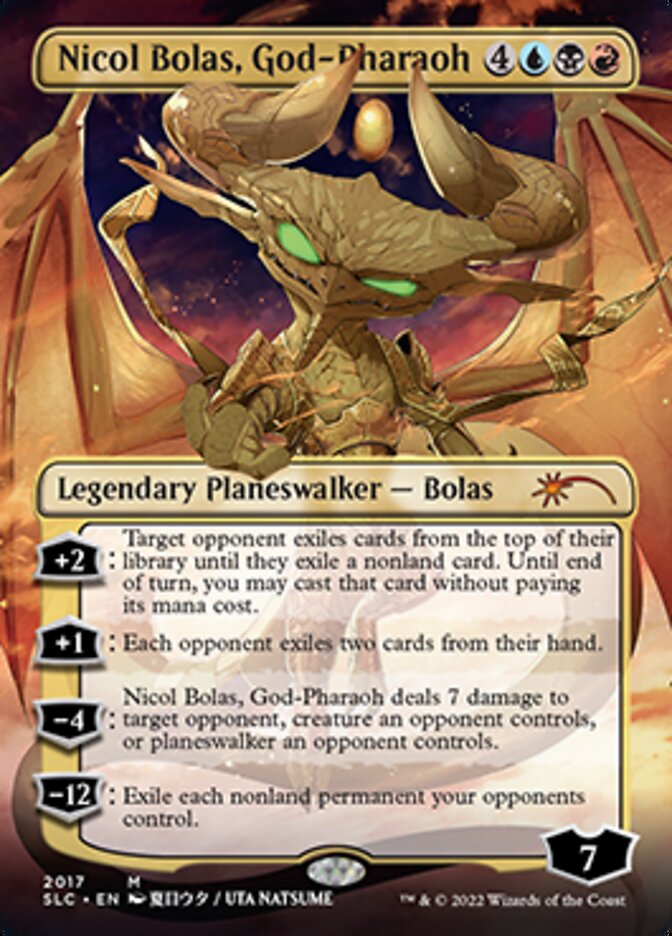 Nicol Bolas, God-Pharaoh (Borderless) [Secret Lair 30th Anniversary Countdown Kit] | Game Grid - Logan