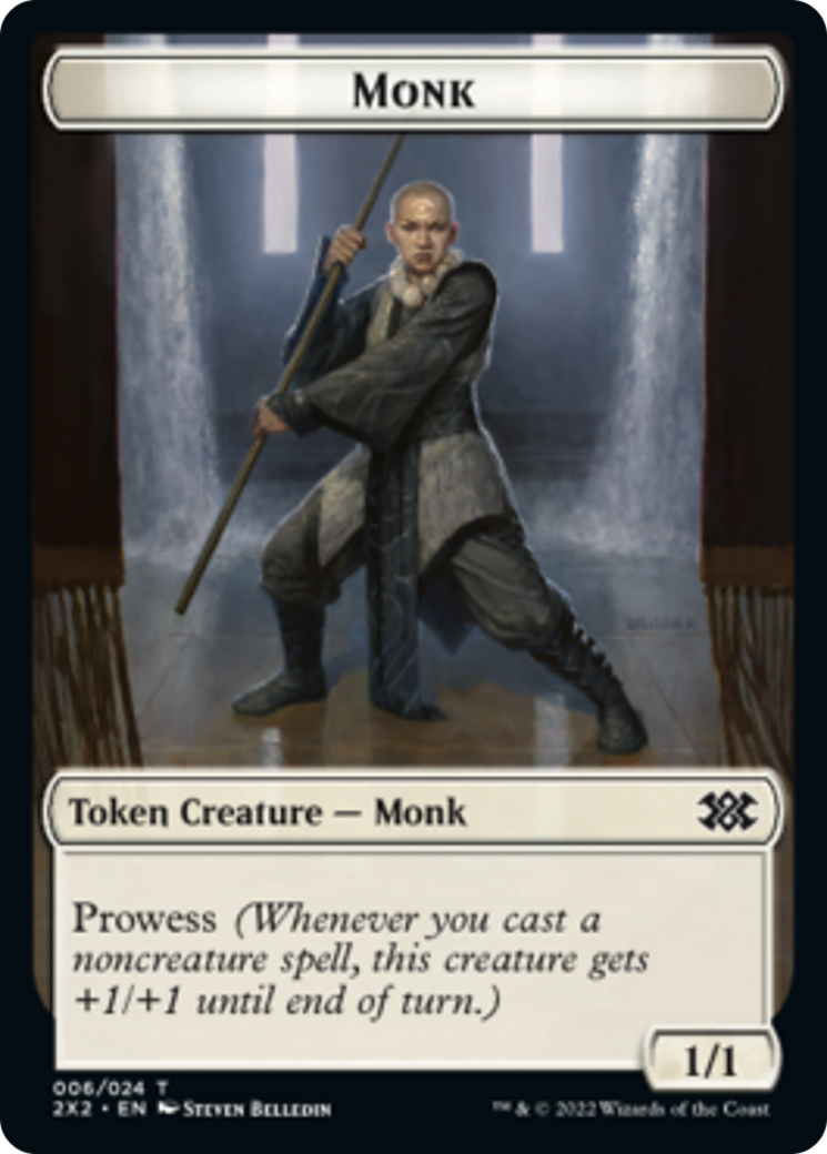 Faerie Rogue // Monk Double-Sided Token [Double Masters 2022 Tokens] | Game Grid - Logan