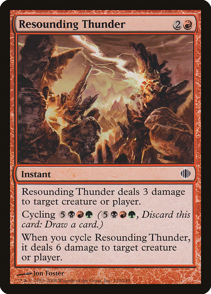Resounding Thunder [Shards of Alara] | Game Grid - Logan