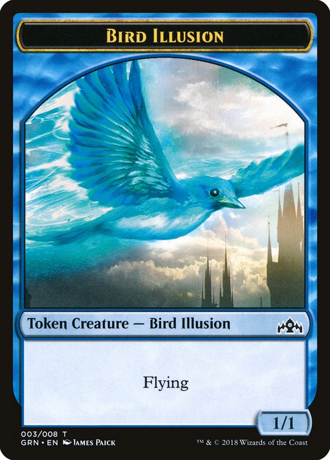 Bird Illusion Token [Guilds of Ravnica Tokens] | Game Grid - Logan