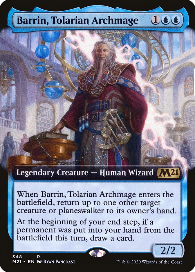 Barrin, Tolarian Archmage (Extended Art) [Core Set 2021] | Game Grid - Logan