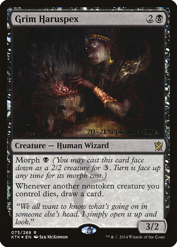 Grim Haruspex [Khans of Tarkir Prerelease Promos] | Game Grid - Logan