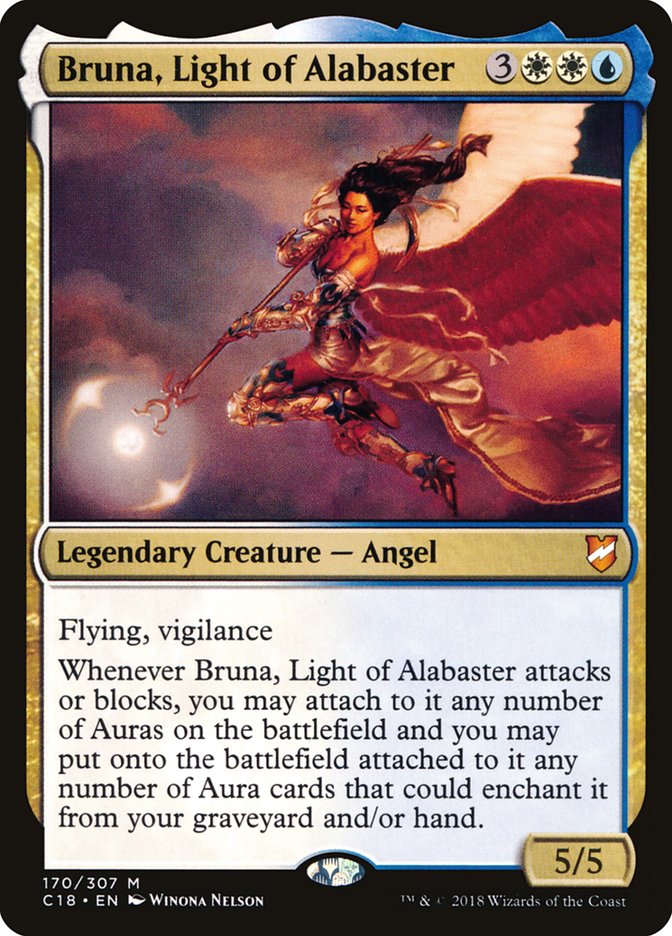 Bruna, Light of Alabaster (Oversized) [Commander 2018 Oversized] | Game Grid - Logan