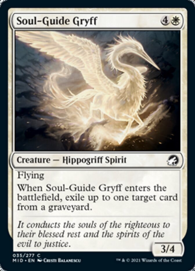 Soul-Guide Gryff [Innistrad: Midnight Hunt] | Game Grid - Logan