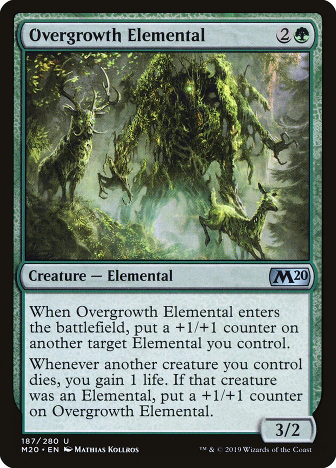 Overgrowth Elemental [Core Set 2020] | Game Grid - Logan