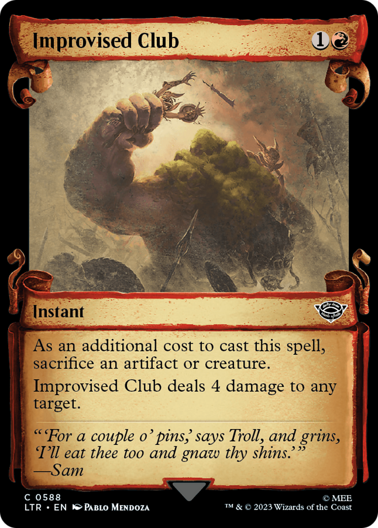 Improvised Club [The Lord of the Rings: Tales of Middle-Earth Showcase Scrolls] | Game Grid - Logan