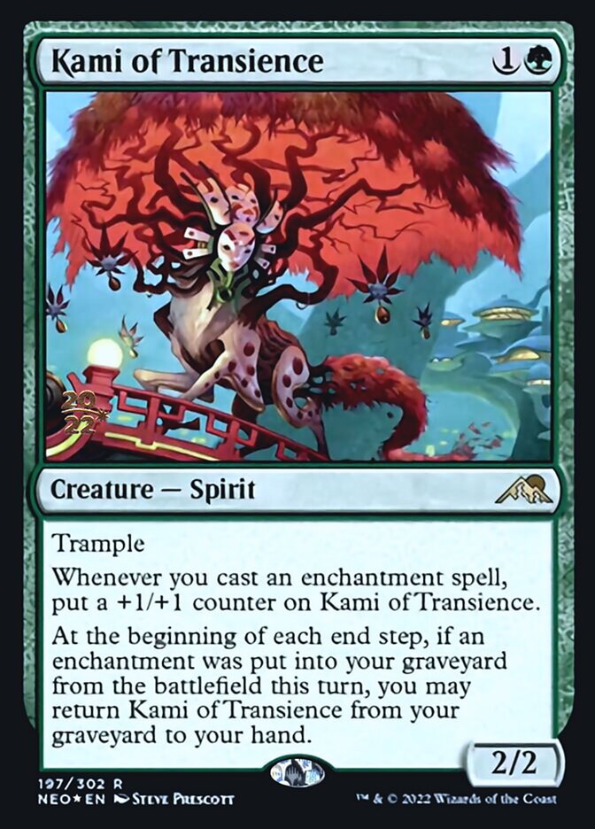 Kami of Transience [Kamigawa: Neon Dynasty Prerelease Promos] | Game Grid - Logan