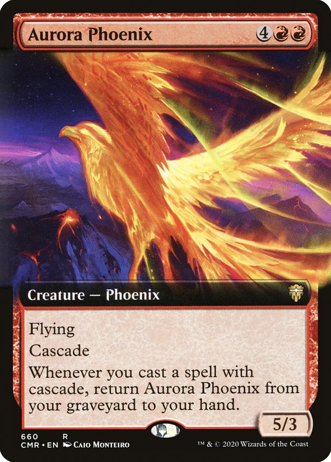 Aurora Phoenix (Extended Art) [Commander Legends] | Game Grid - Logan