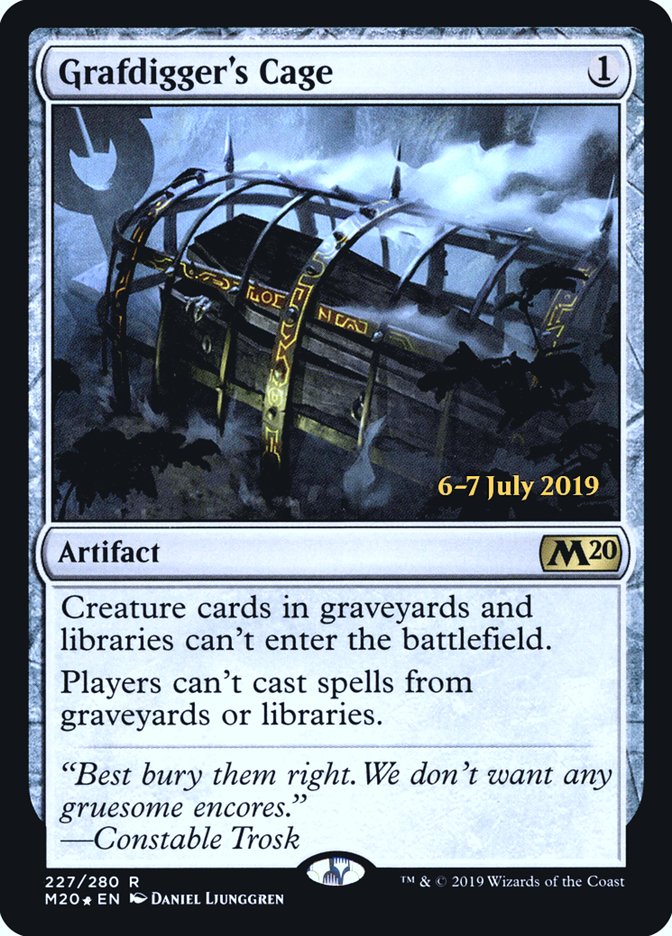 Grafdigger's Cage [Core Set 2020 Prerelease Promos] | Game Grid - Logan