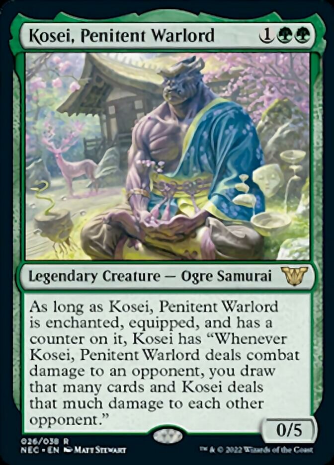 Kosei, Penitent Warlord [Kamigawa: Neon Dynasty Commander] | Game Grid - Logan