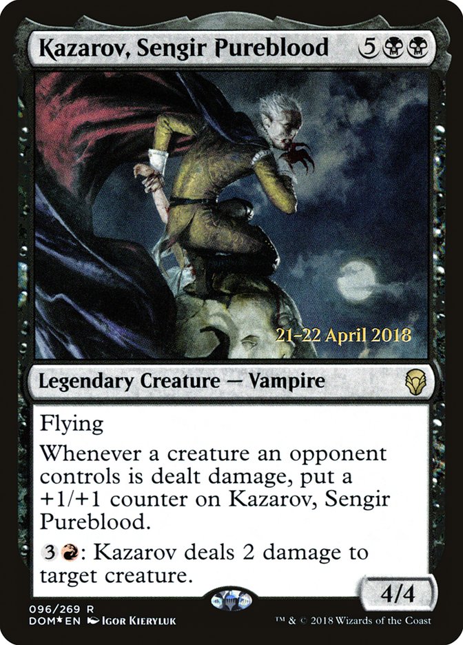 Kazarov, Sengir Pureblood [Dominaria Prerelease Promos] | Game Grid - Logan