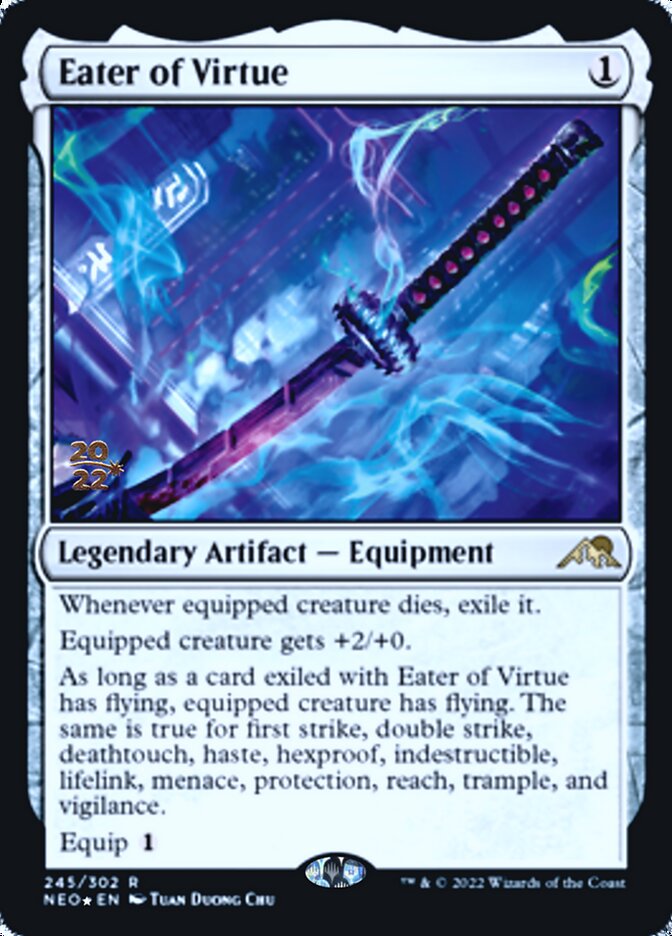 Eater of Virtue [Kamigawa: Neon Dynasty Prerelease Promos] | Game Grid - Logan