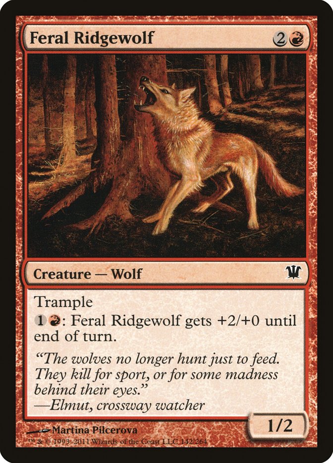 Feral Ridgewolf [Innistrad] | Game Grid - Logan