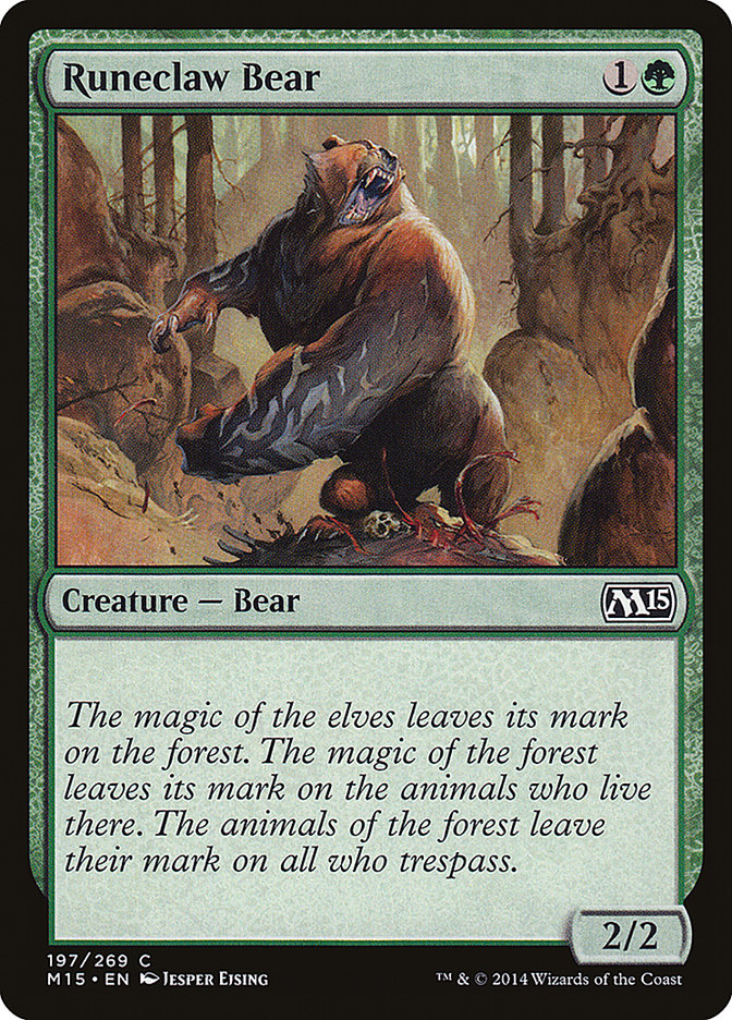Runeclaw Bear [Magic 2015] | Game Grid - Logan