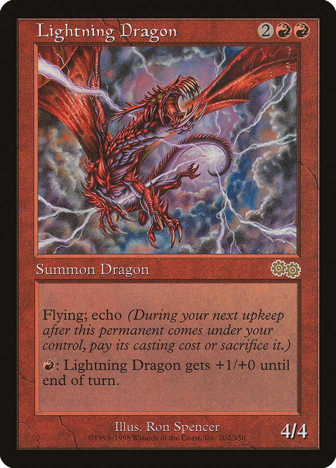 Lightning Dragon [Urza's Saga] | Game Grid - Logan
