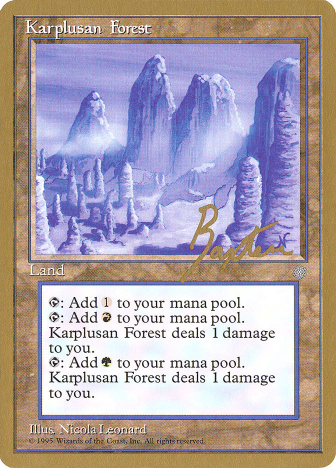 Karplusan Forest (George Baxter) [Pro Tour Collector Set] | Game Grid - Logan