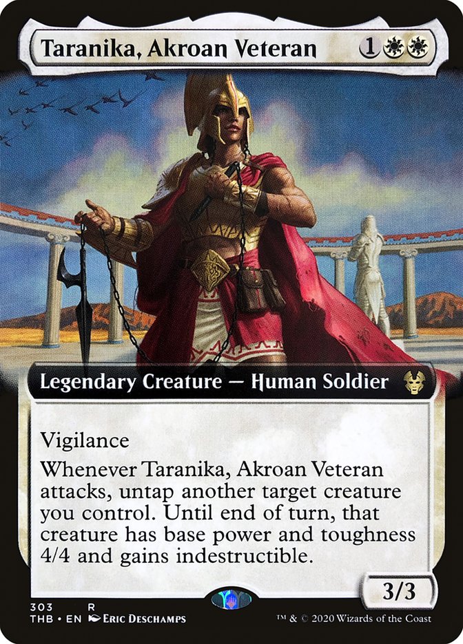 Taranika, Akroan Veteran (Extended Art) [Theros Beyond Death] | Game Grid - Logan