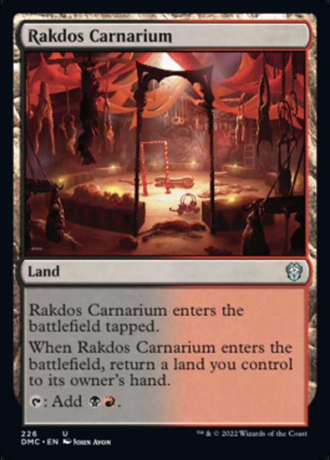 Rakdos Carnarium [Dominaria United Commander] | Game Grid - Logan
