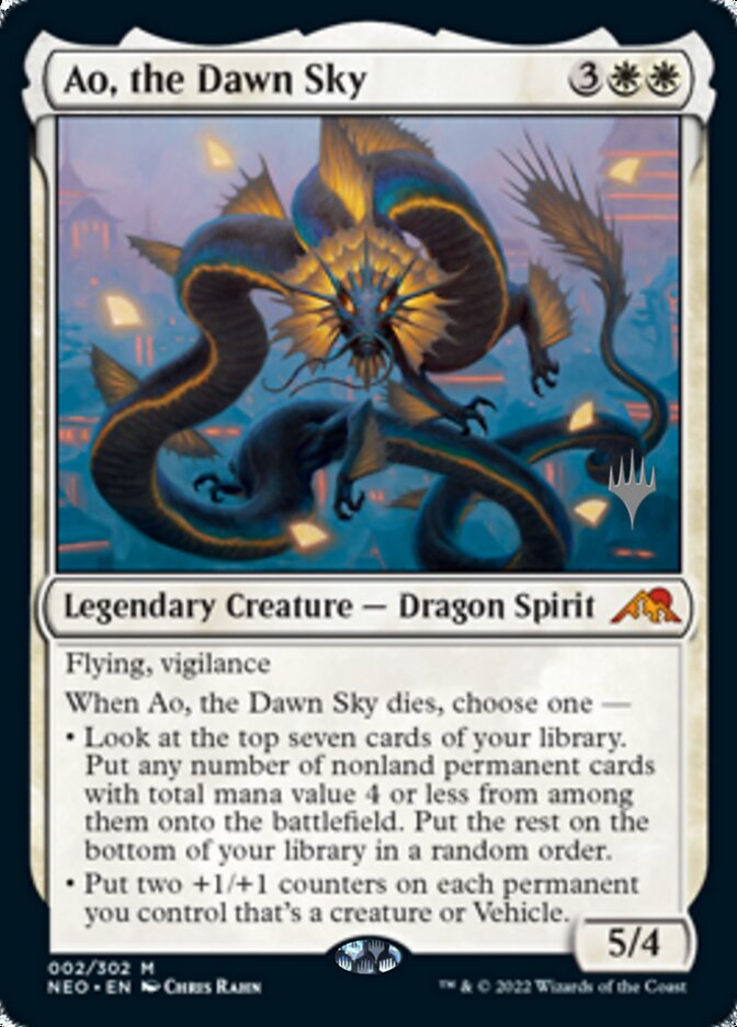 Ao, the Dawn Sky (Promo Pack) [Kamigawa: Neon Dynasty Promos] | Game Grid - Logan