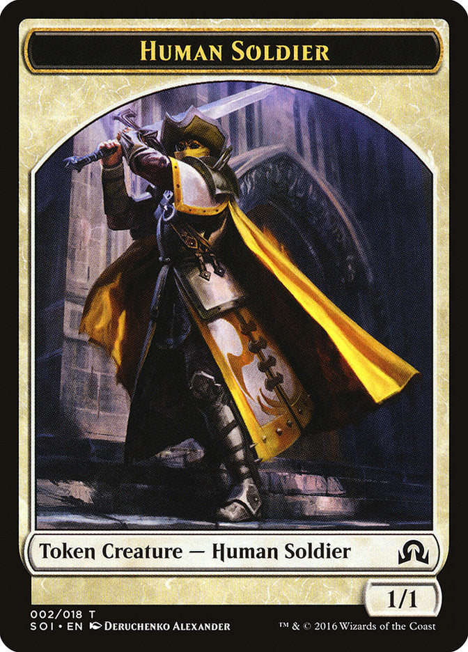 Human Soldier Token [Shadows over Innistrad Tokens] | Game Grid - Logan