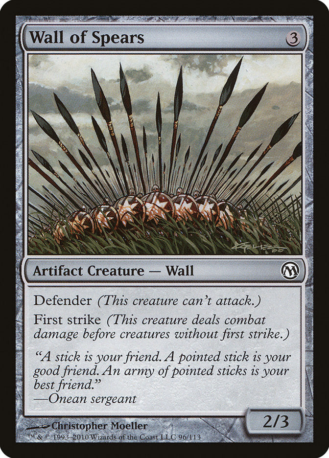 Wall of Spears [Duels of the Planeswalkers] | Game Grid - Logan
