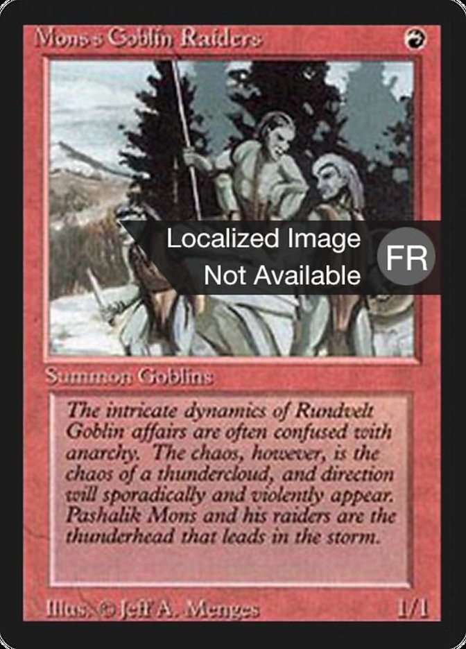 Mons's Goblin Raiders [Foreign Black Border] | Game Grid - Logan