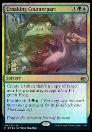 Croaking Counterpart [Innistrad: Midnight Hunt Prerelease Promos] | Game Grid - Logan