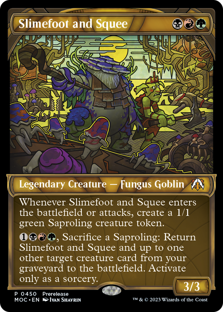 Slimefoot and Squee (Showcase Planar Booster Fun) [March of the Machine Commander Prerelease Promos] | Game Grid - Logan