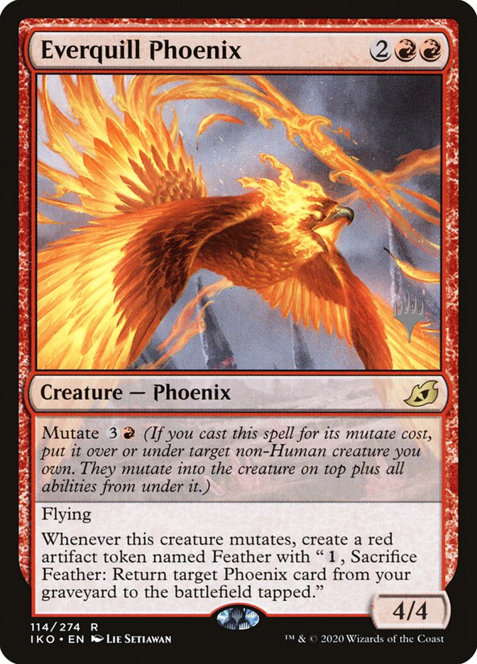 Everquill Phoenix (Promo Pack) [Ikoria: Lair of Behemoths Promos] | Game Grid - Logan