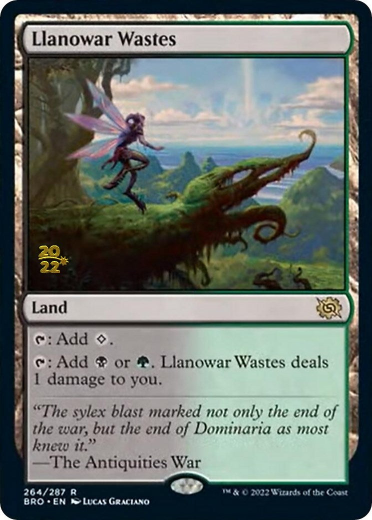 Llanowar Wastes [The Brothers' War Prerelease Promos] | Game Grid - Logan