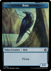 Bird // Merfolk (0003) Double-Sided Token [The Lost Caverns of Ixalan Commander Tokens] | Game Grid - Logan