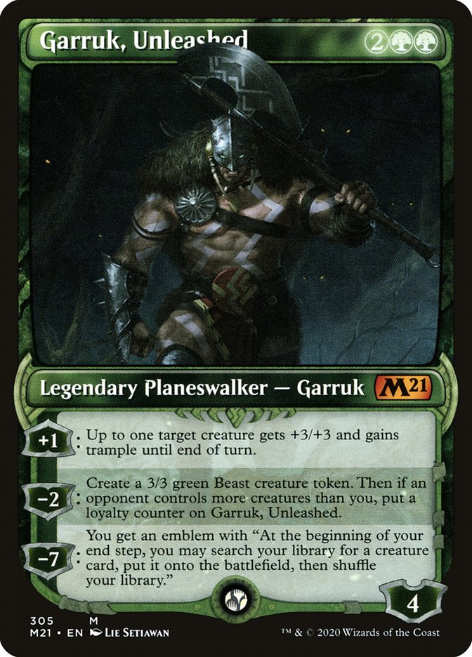 Garruk, Unleashed (Showcase) [Core Set 2021] | Game Grid - Logan
