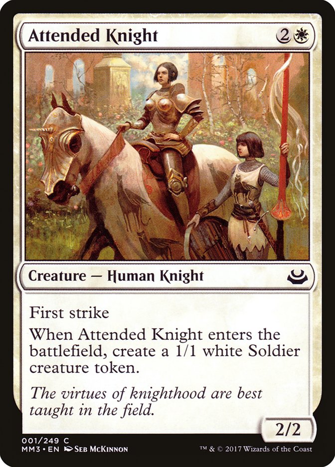 Attended Knight [Modern Masters 2017] | Game Grid - Logan
