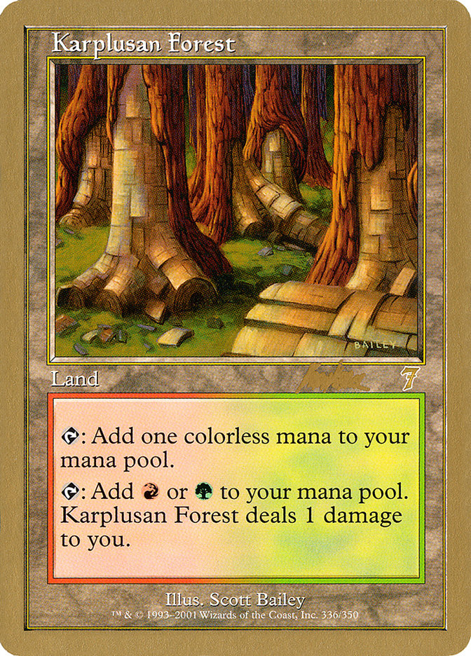 Karplusan Forest (Brian Kibler) [World Championship Decks 2002] | Game Grid - Logan