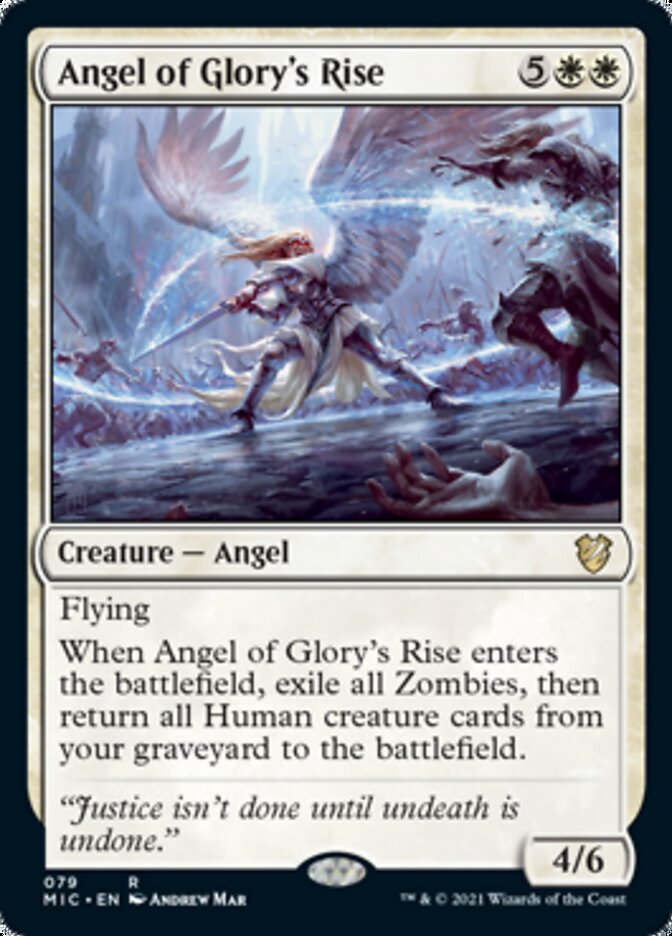 Angel of Glory's Rise [Innistrad: Midnight Hunt Commander] | Game Grid - Logan