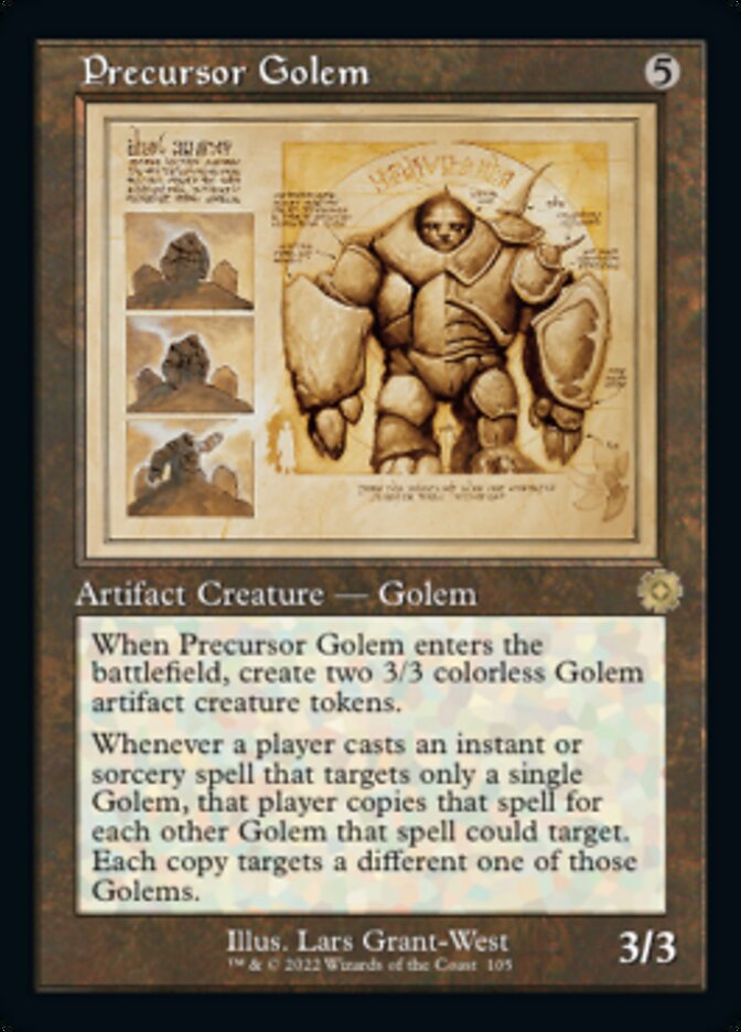 Precursor Golem (Retro Schematic) [The Brothers' War Retro Artifacts] | Game Grid - Logan