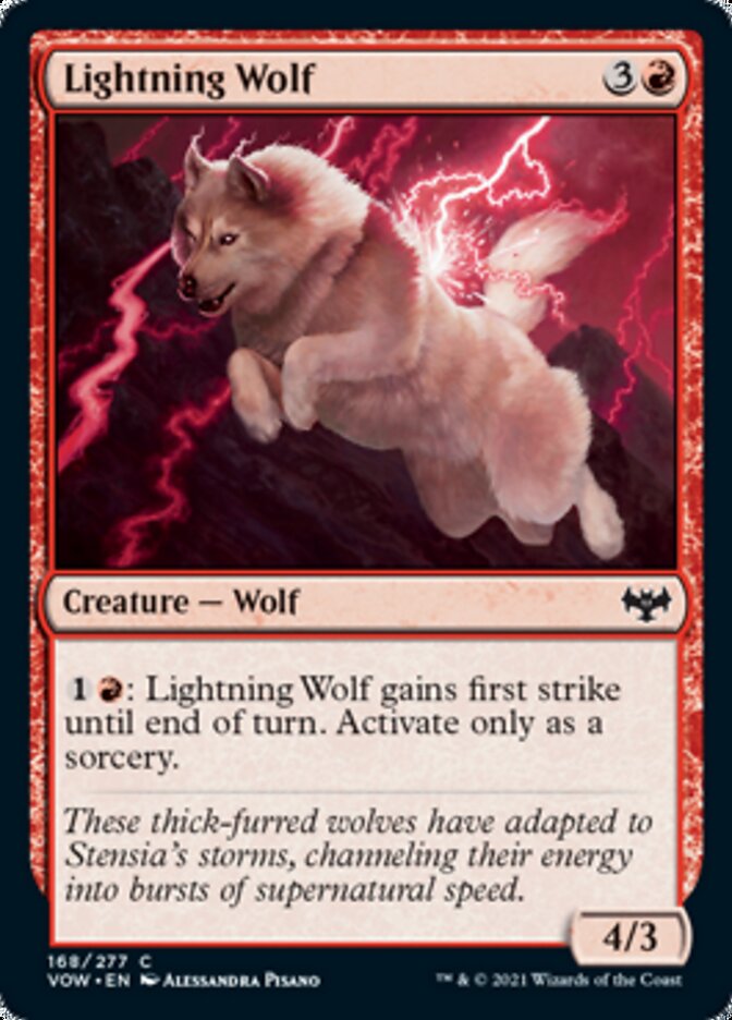 Lightning Wolf [Innistrad: Crimson Vow] | Game Grid - Logan