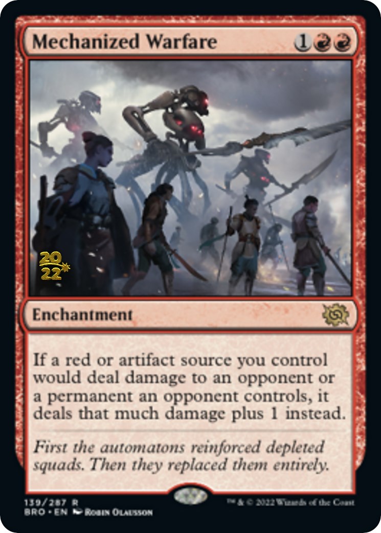 Mechanized Warfare [The Brothers' War Prerelease Promos] | Game Grid - Logan