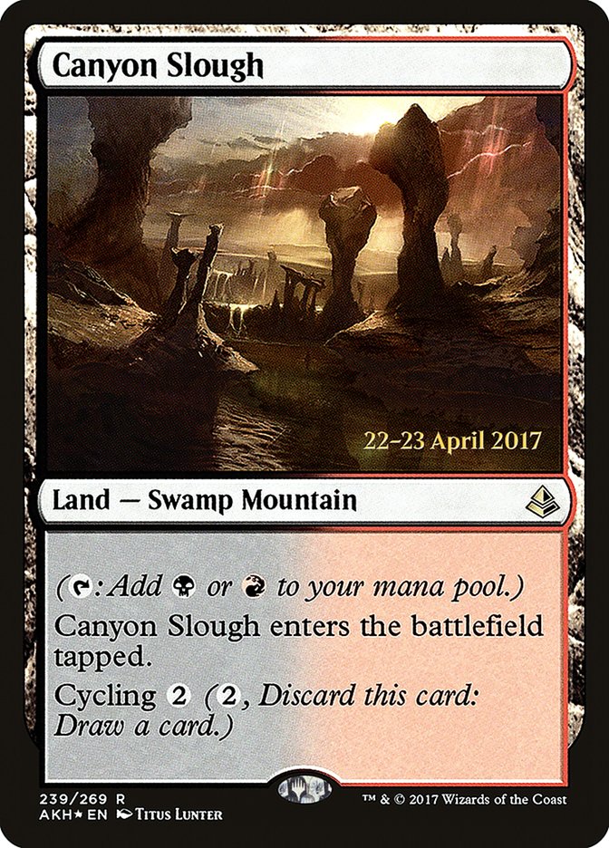 Canyon Slough [Amonkhet Prerelease Promos] | Game Grid - Logan