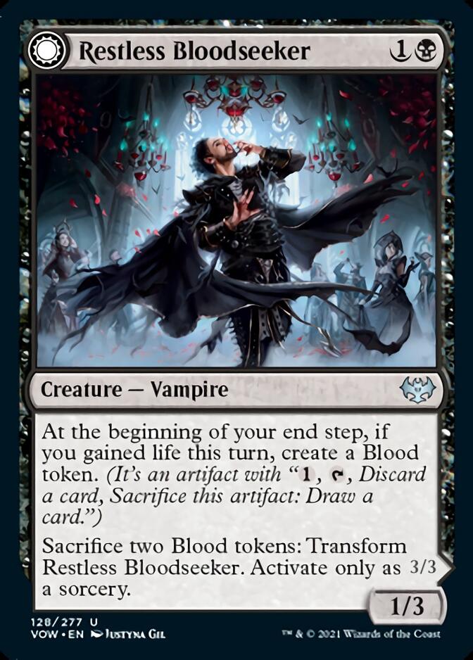 Restless Bloodseeker // Bloodsoaked Reveler [Innistrad: Crimson Vow] | Game Grid - Logan