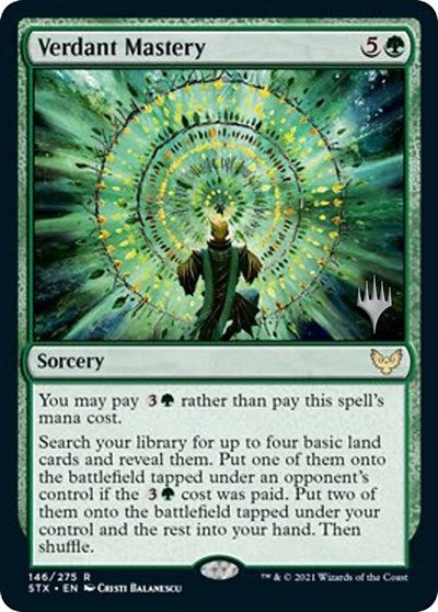 Verdant Mastery (Promo Pack) [Strixhaven: School of Mages Promos] | Game Grid - Logan