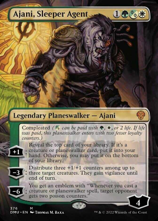 Ajani, Sleeper Agent (Borderless) (376) [Dominaria United] | Game Grid - Logan