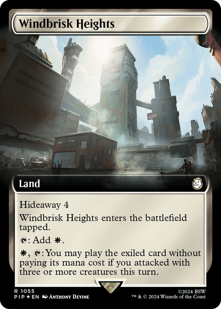 Windbrisk Heights (Extended Art) (Surge Foil) [Fallout] | Game Grid - Logan