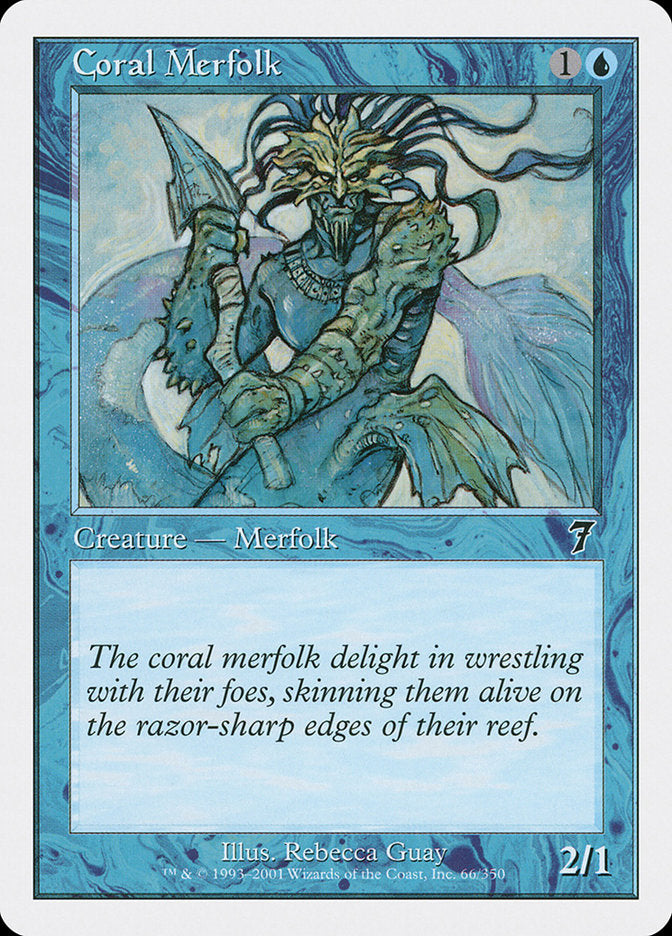 Coral Merfolk [Seventh Edition] | Game Grid - Logan