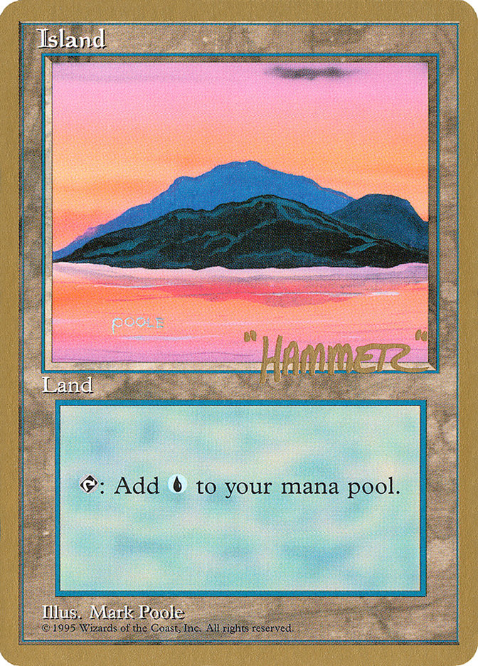 Island (shr369) (Shawn "Hammer" Regnier) [Pro Tour Collector Set] | Game Grid - Logan